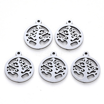 Non-Tarnish 201 Stainless Steel Pendants X-STAS-N092-17-1