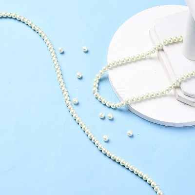 Eco-Friendly Dyed Glass Pearl Round Beads Strands HY-A002-6mm-RB005-1