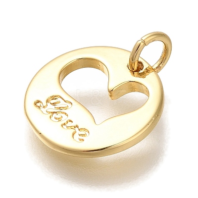 Rack Plating Brass Pendants KK-I720-65G-1