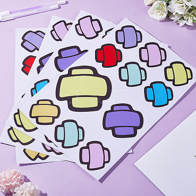 PVC Cartoon Bandage Self Adhesive Car Stickers STIC-WH0004-13-1