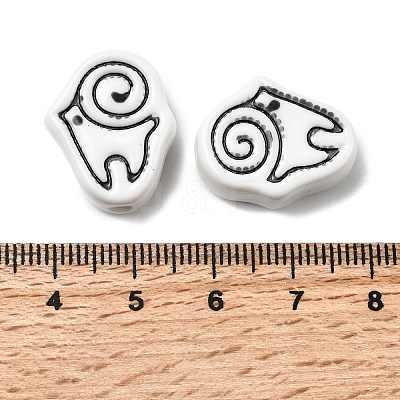 Handmade Porcelain Beads PORC-Z004-01F-1
