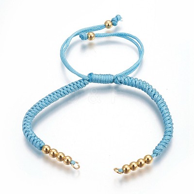 Nylon Cord Braided Bead Bracelets Making BJEW-F360-F17-1