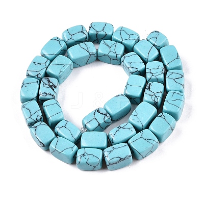 Synthetic Turquoise Dyed Beads Strands G-T138-99-1