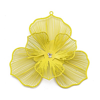 Spray Printed 430 Stainless Steel Big Pendants STAS-P359-02C-1