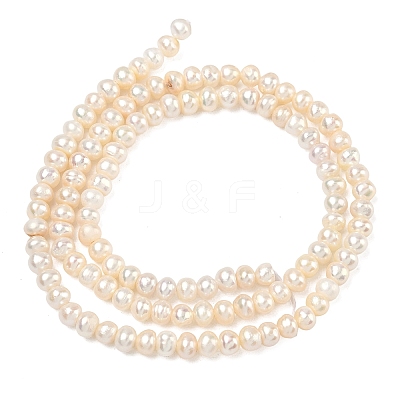 Natural Cultured Freshwater Pearl Beads Strands PEAR-L034-06C-1