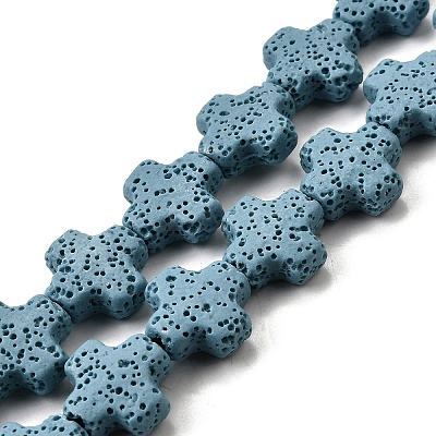 Natural Lava Rock Beads Strands G-L498-E02-01B-1