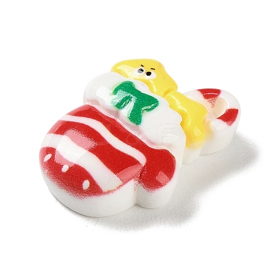 Christmas Theme Opaque Resin Decoden Cabochons RESI-F053-C03-1