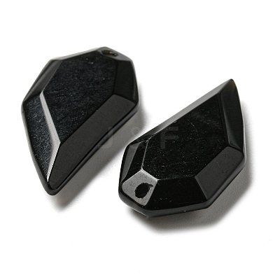 Natural Obsidian Pendants G-G052-A05-1