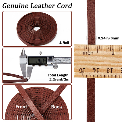 2M Flat Leather Cord LC-WH0007-07A-01-1