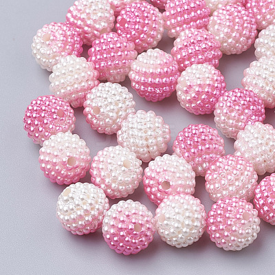 Imitation Pearl Acrylic Beads OACR-T004-10mm-14-1