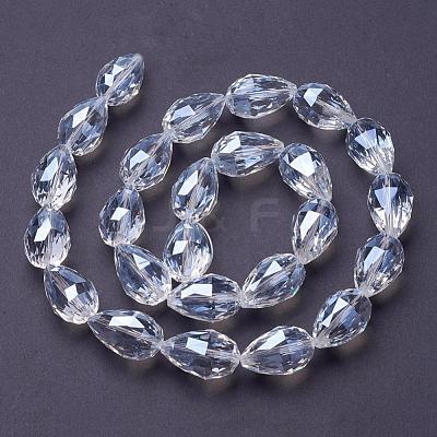 Transparent Glass Bead Strands EGLA-E049-NB01-1