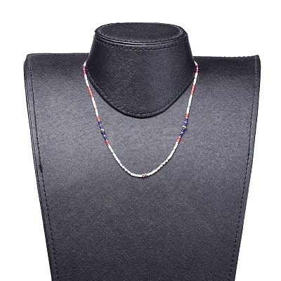 Seed Beaded Necklaces NJEW-JN02659-03-1
