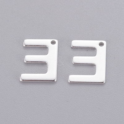 201 Stainless Steel Charms STAS-L232-007E-1