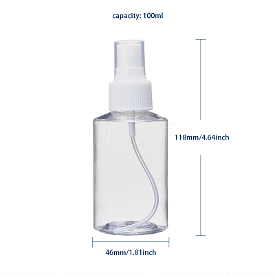 100ml Refillable PET Plastic Spray Bottles TOOL-Q024-02B-01-1