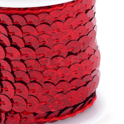 Eco-Friendly Plastic Paillette Beads PVC-Q092-6mm-P50103-1