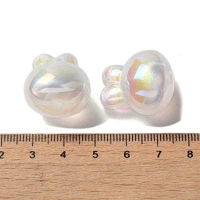 Plating Acrylic Beads OACR-H042-08-1