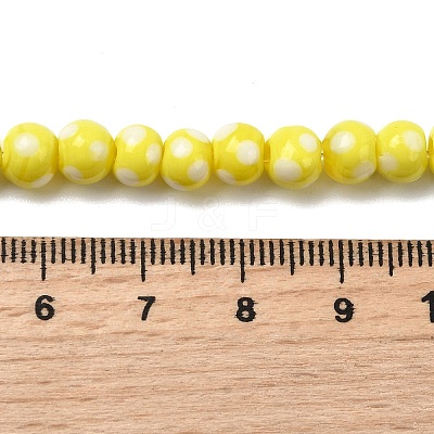 Handmade Lampwork Beads LAMP-D002-6mm-01D-1