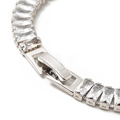 Clear Cubic Zirconia Tennis Bracelets BJEW-A132-20P-1