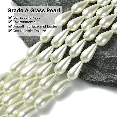 Glass Pearl Beads X-HY-AB426-EM099-1