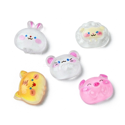 Translucent Resin Cabochons X-RESI-E039-02-1