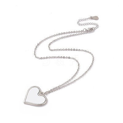 Sublimation Blank Aluminum Pendant Necklace LS-NJEW-E020-02P-03-1