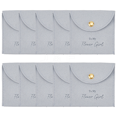 10Pcs Velvet Pouches with Snap Button ABAG-SP0001-42A-1
