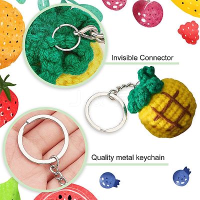 DIY Fruit Theme Keychain Making Kit DIY-FG0002-98-1