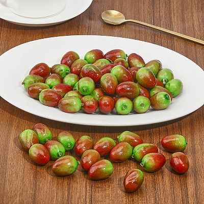 Mini Foam Imitation Olive Model DJEW-WH0042-23-1