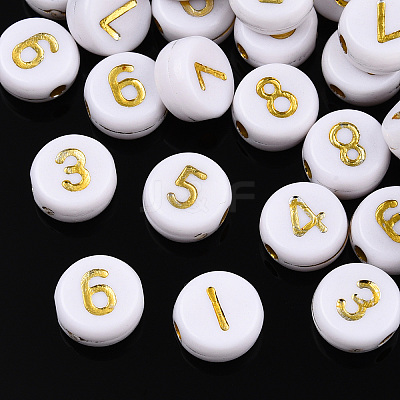 Plating Acrylic Beads X-PACR-R243-02-1