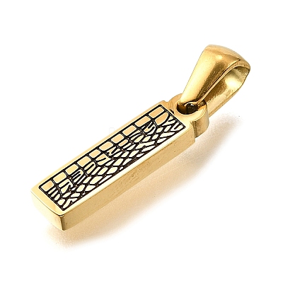 Golden 304 Stainless Steel Pendants STAS-K300-01G-I-1