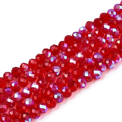 Electroplate Glass Beads Strands EGLA-A044-T3mm-L01-1