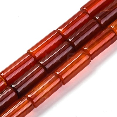 Dyed & Heated Natural Agate Beads Strands G-G177-H01-01A-1