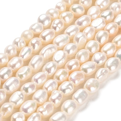 Natural Cultured Freshwater Pearl Beads Strands PEAR-E016-063-1