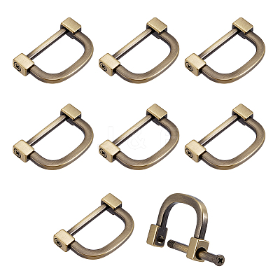 8Pcs Zinc Alloy D Clasps Accessories FIND-NB0006-32-1