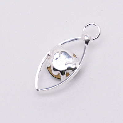 Glass Rhinestone Pendants PALLOY-WH0066-36P-05-1