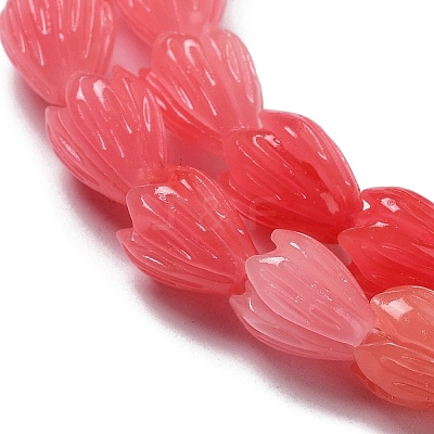 Synthetic Coral Beads Strands G-Q1007-01A-01-1