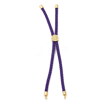 Twisted Nylon Cord Silder Bracelets DIY-B066-03G-03-1