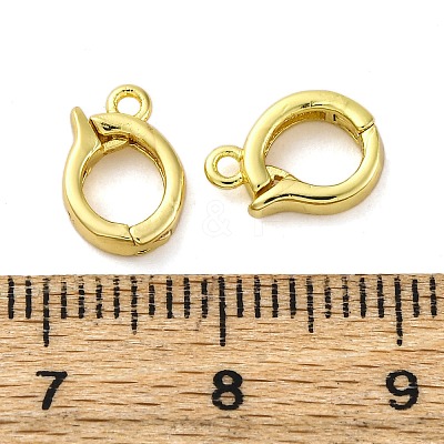 Brass Fold Over Clasps LS-KK-Z078-44G-1