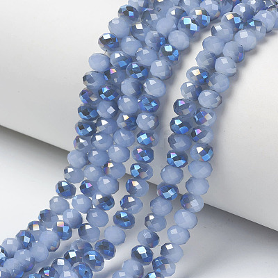Electroplate Glass Beads Strands EGLA-A034-J4mm-I06-1