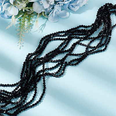 10 Strands Imitate Austrian Crystal Bicone Glass Beads Strands GLAA-HY0001-37C-1