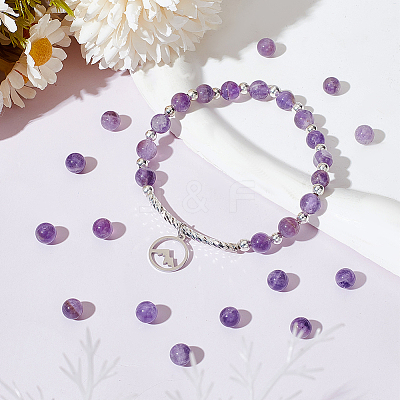 Natural Amethyst Beads Strands G-OC0001-63-6mm-1
