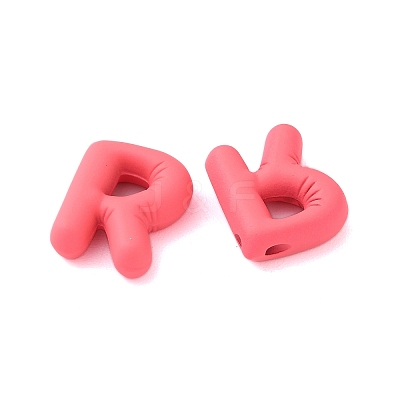 Spray Painted Alloy Pendants FIND-C062-08R-1