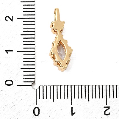 Brass Micro Pave Cubic Zirconia Pendants KK-F916-18G-02-1