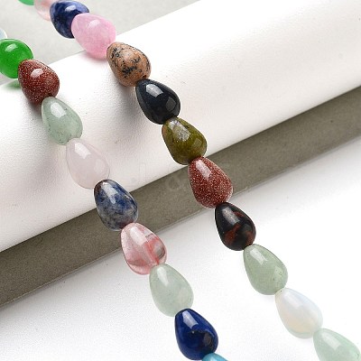 Natural & Synthetic Mixed Gemstone Beads Strands G-B106-A30-01-1