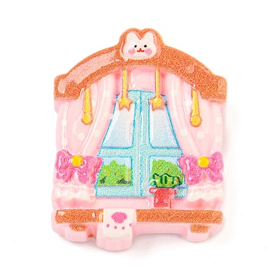 Bedroom Theme Opaque Resin Animal Furniture Decoden Cabochons RESI-M042-02C-1
