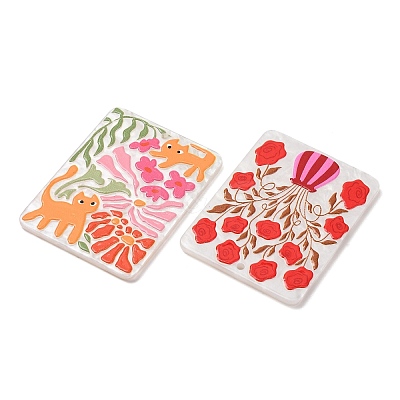 Embossed Double Face Printed Acrylic Pendants AC-CBAC02B-05-1