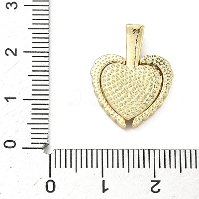 Brass Micro Pave Cubic Zirconia Open and Close Pendants KK-A282-05B-G-1