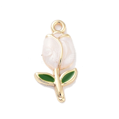 Golden Plated Alloy Enamel Pendants ENAM-L047-01G-06-1