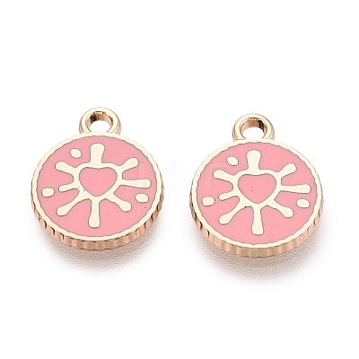 Alloy Enamel Pendants ENAM-Q002-02G-04-1