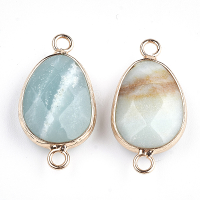 Natural Amazonite Links connectors G-S344-02G-1